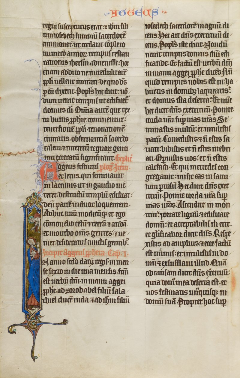 Initial I: God Speaking to Haggai by Unknown artist