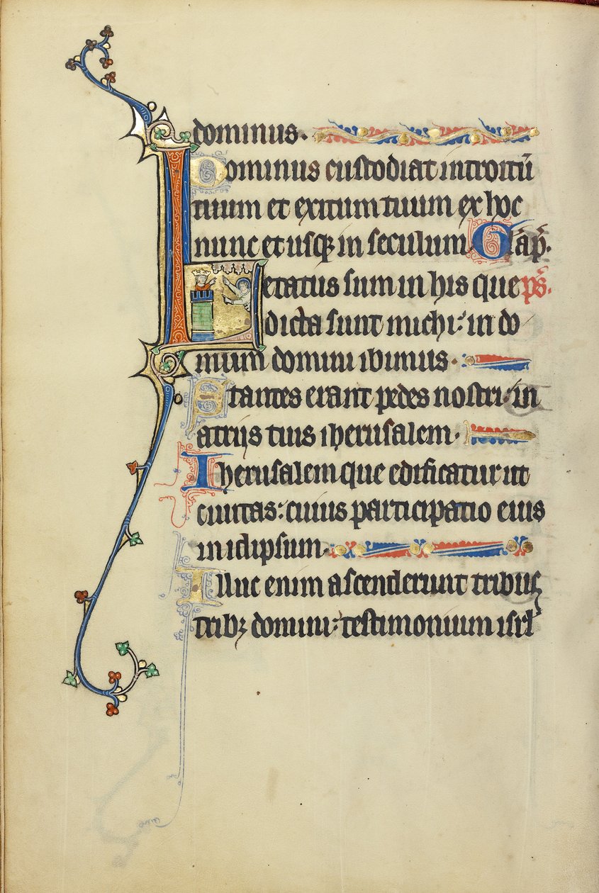Initial L: David Speaking to an Angel by Unknown artist