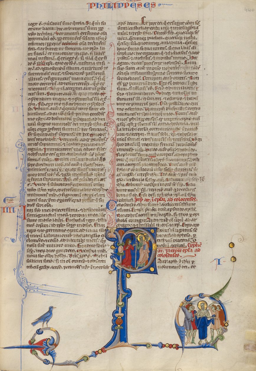 Initial P: Paul Exorcizing Demons From A Woman by Unknown artist