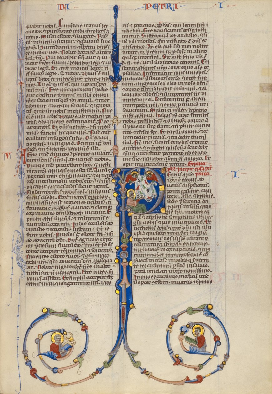 Initial P: Saint Peter