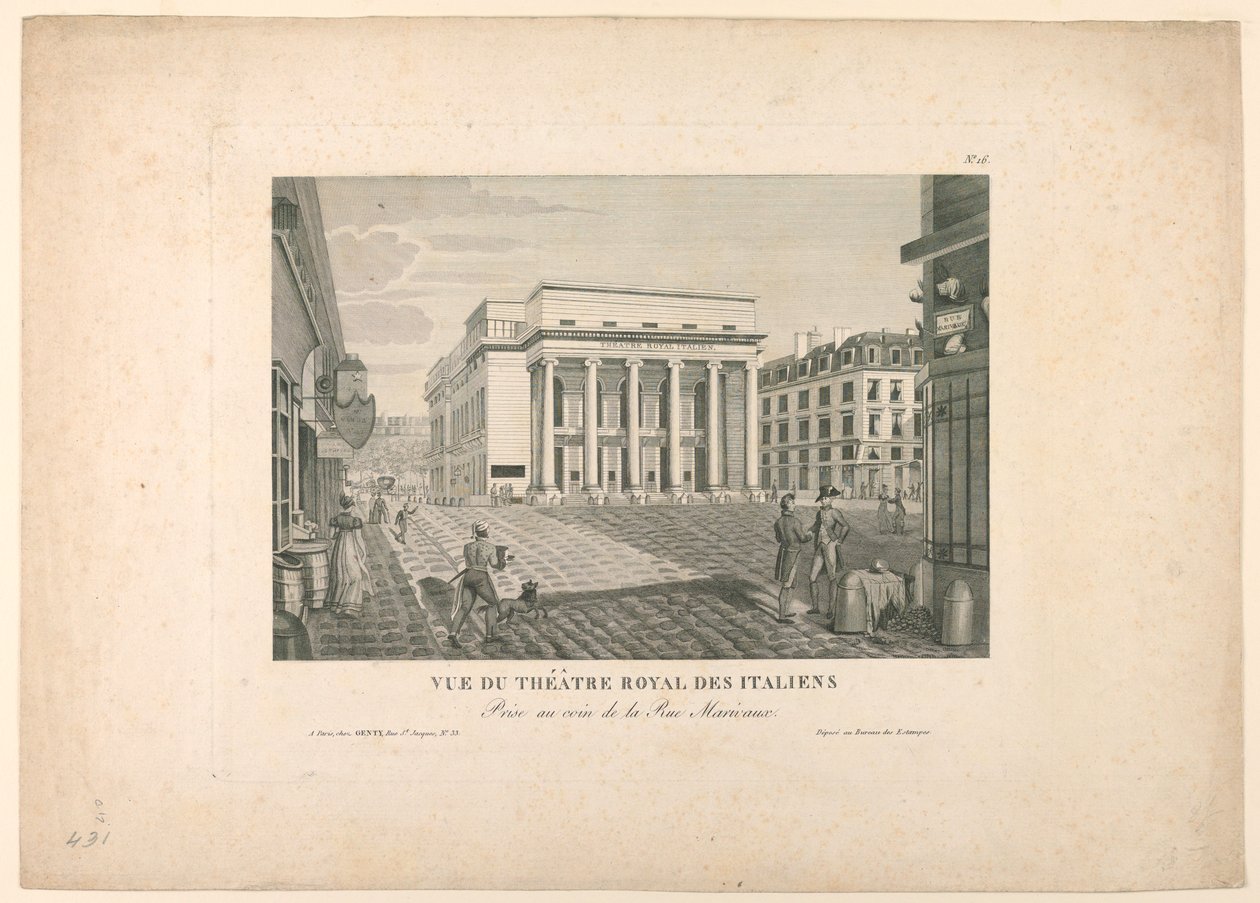 Italian Theater, Paris by Unknown artist