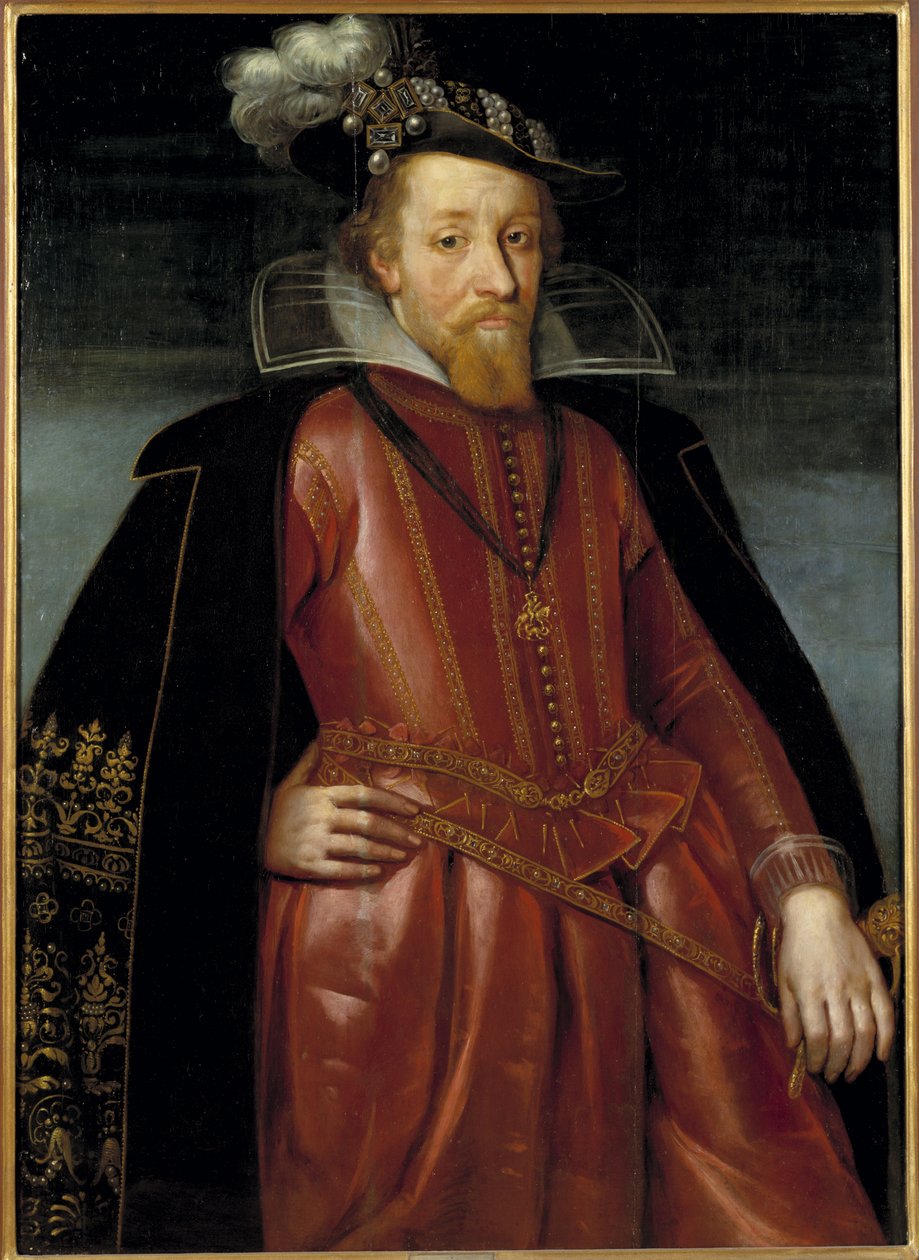 Portrait of King James I of England (1566-1625) by Unknown artist