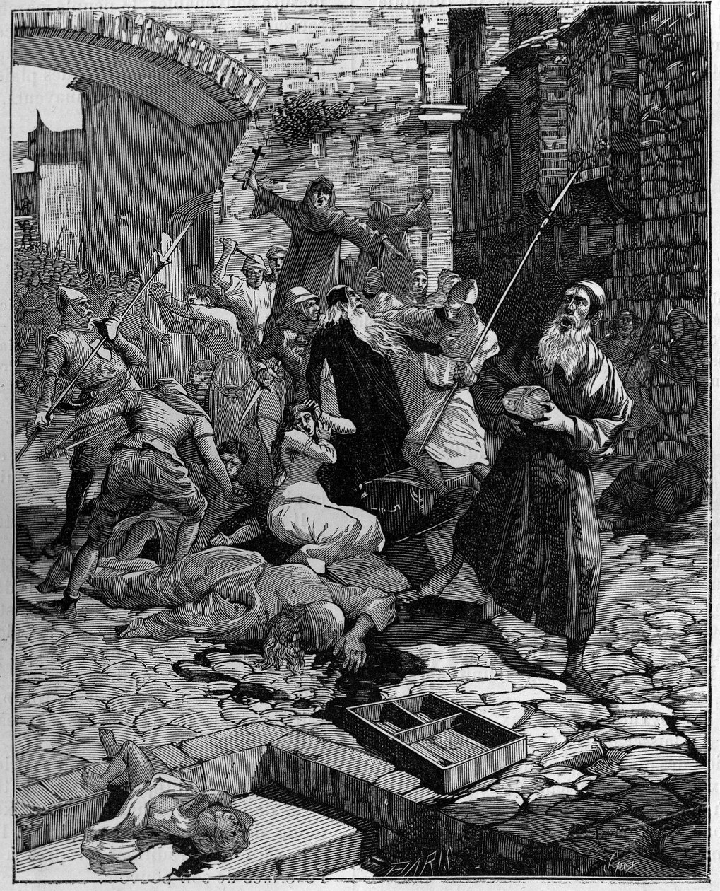 Jews Stripped of Their Property and Hunted from France in the 13th Century by Unknown artist