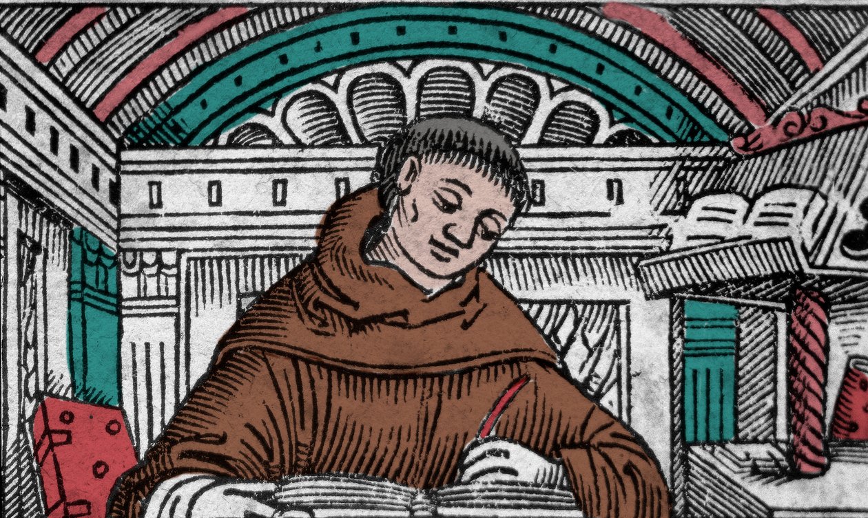 John Duns Scotus (1265? -1308), also called Jean Duns Scott or Jean Duns Scot, Franciscan philosopher. Engraving of the 16th century by Unknown artist