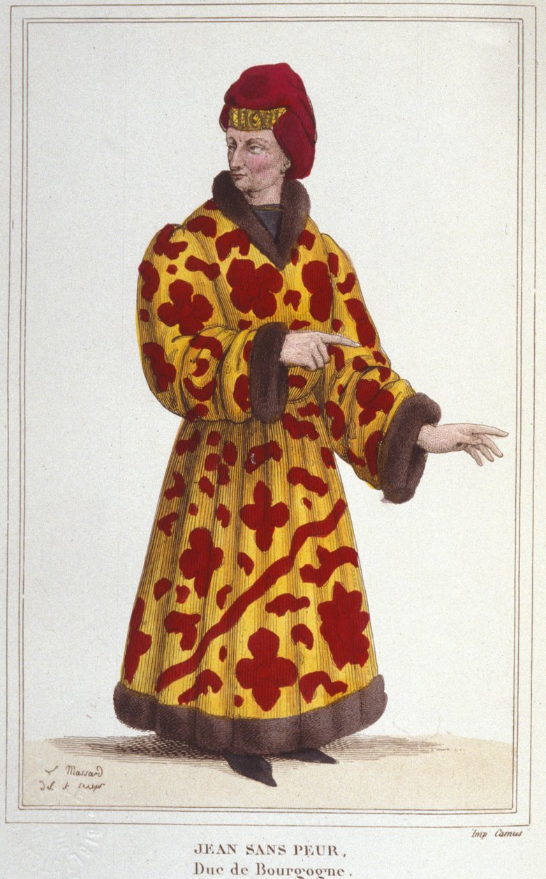 John without Fear (1371-1419), Duke of Burgundy (engraving of 1830) by Unknown artist