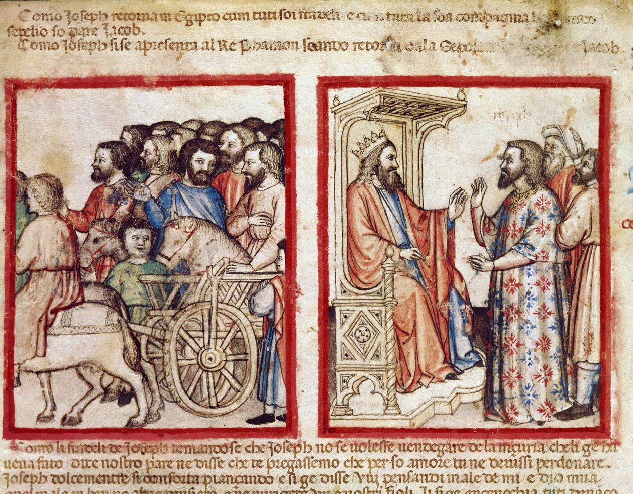 Joseph on the Left to His Father