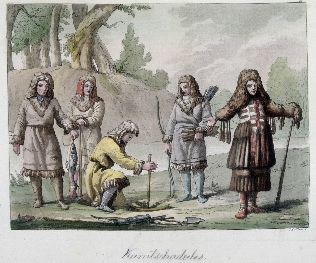 Kamtschadales people in Siberia. In 