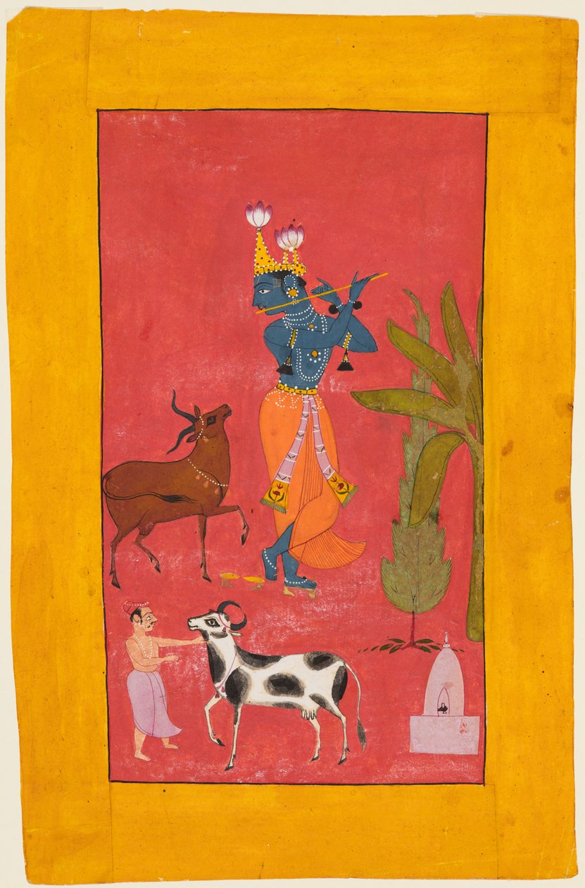 Krishna Fluting by Unknown artist