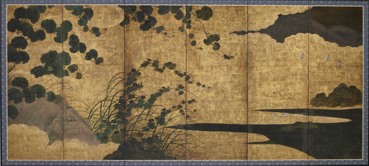 Landscape with flowering vines by Unknown artist