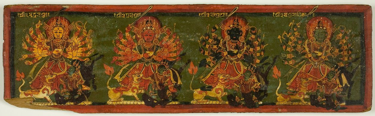 Manuscript Cover from the Glorification of the Great Goddess (Devimahatmya) by Unknown artist