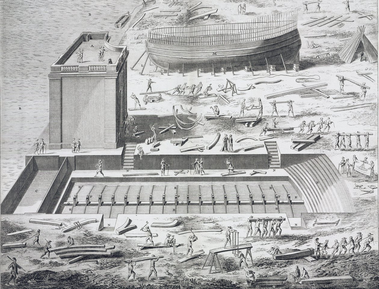 Marine, construction site in 