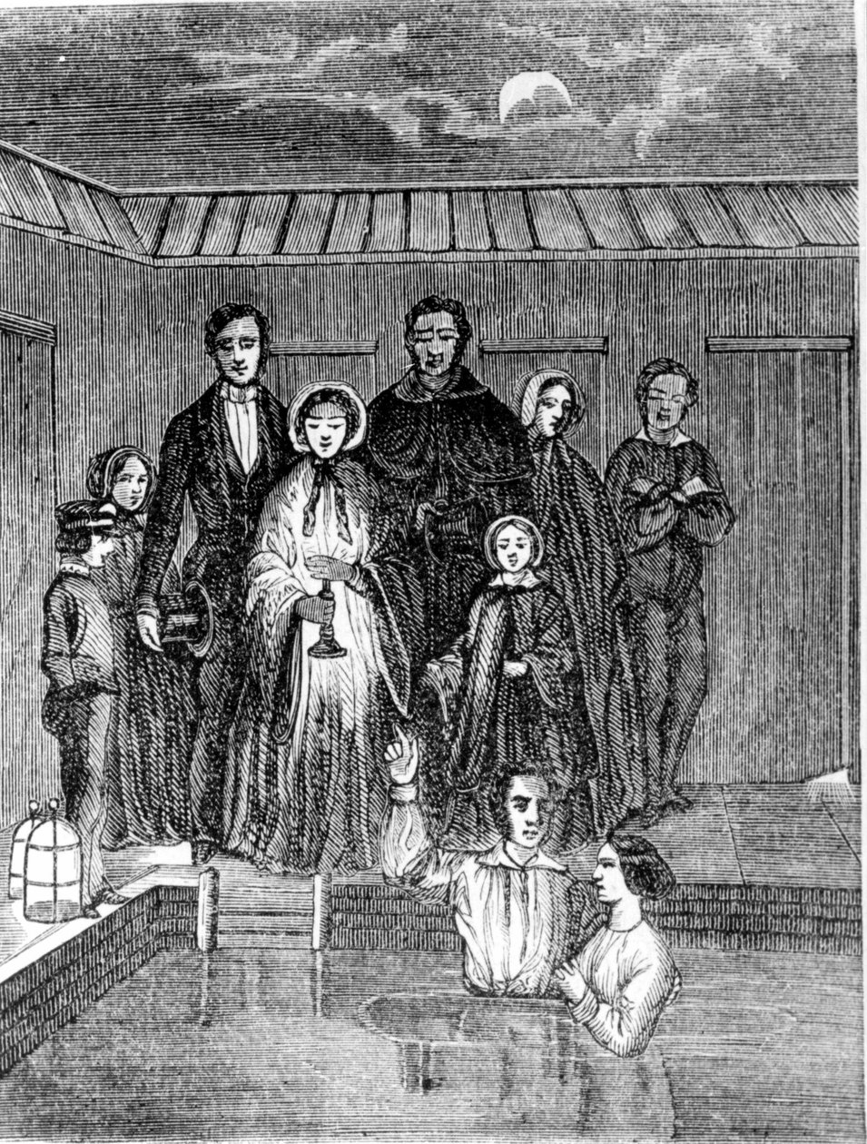 Mormon baptism by Unknown artist
