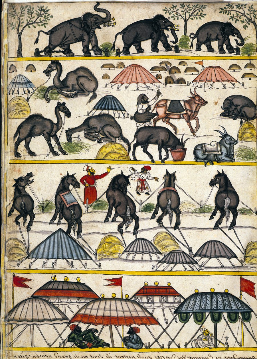 Mughal Military Camp, Page from 