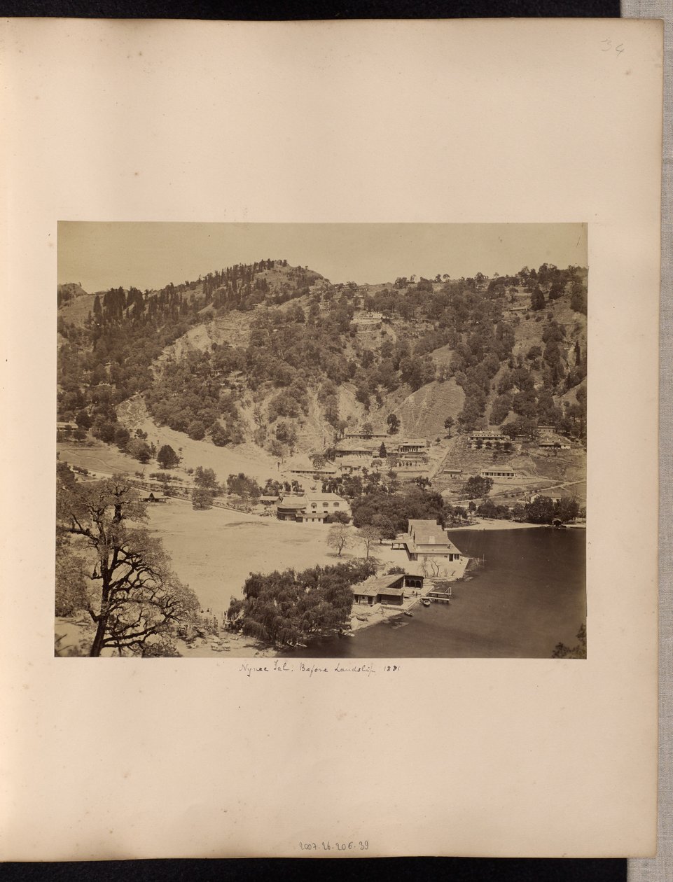 Nynee Tal, Before Landslip, 1881 by Unknown artist