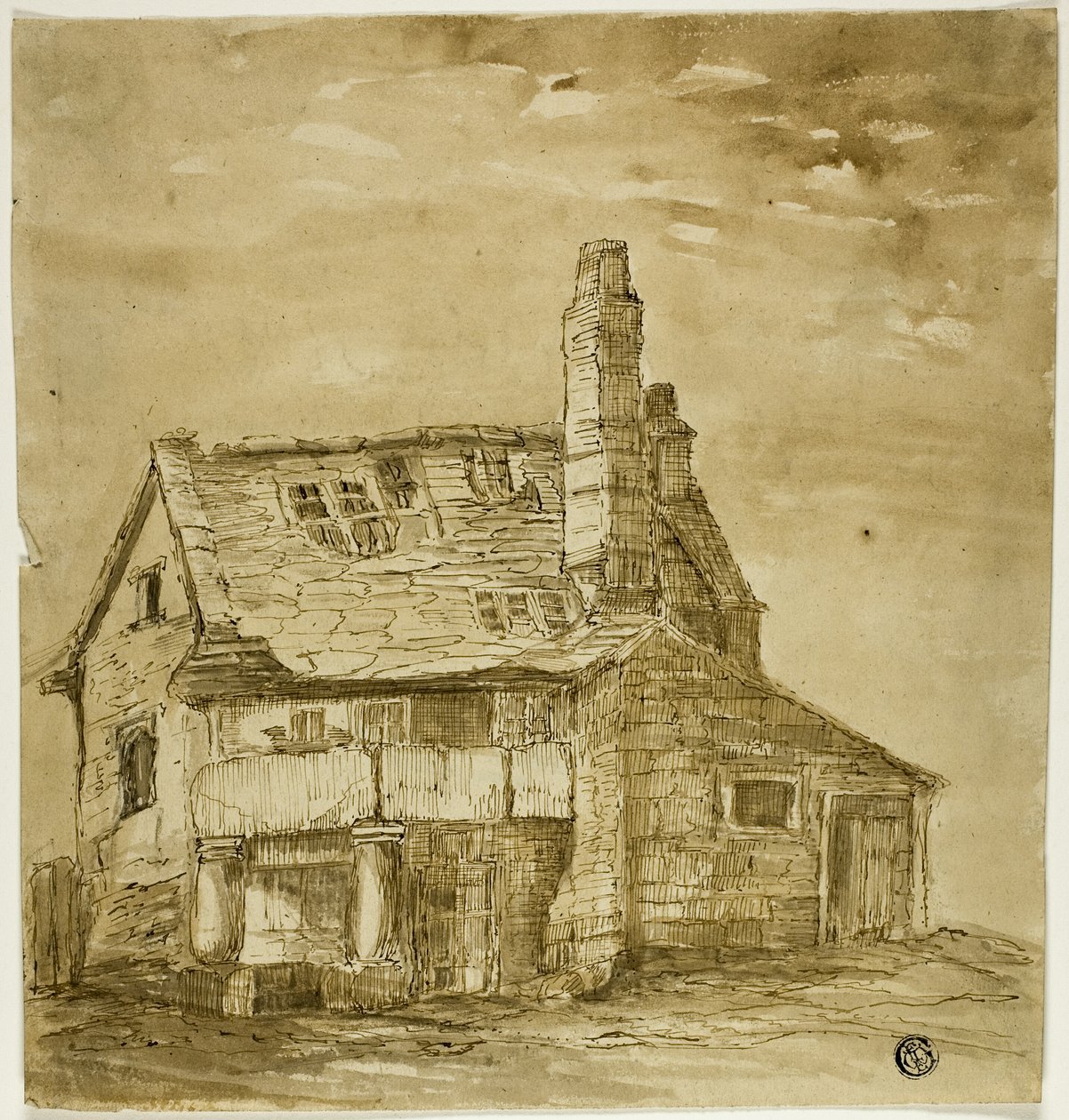 Old Farmhouse by Unknown artist