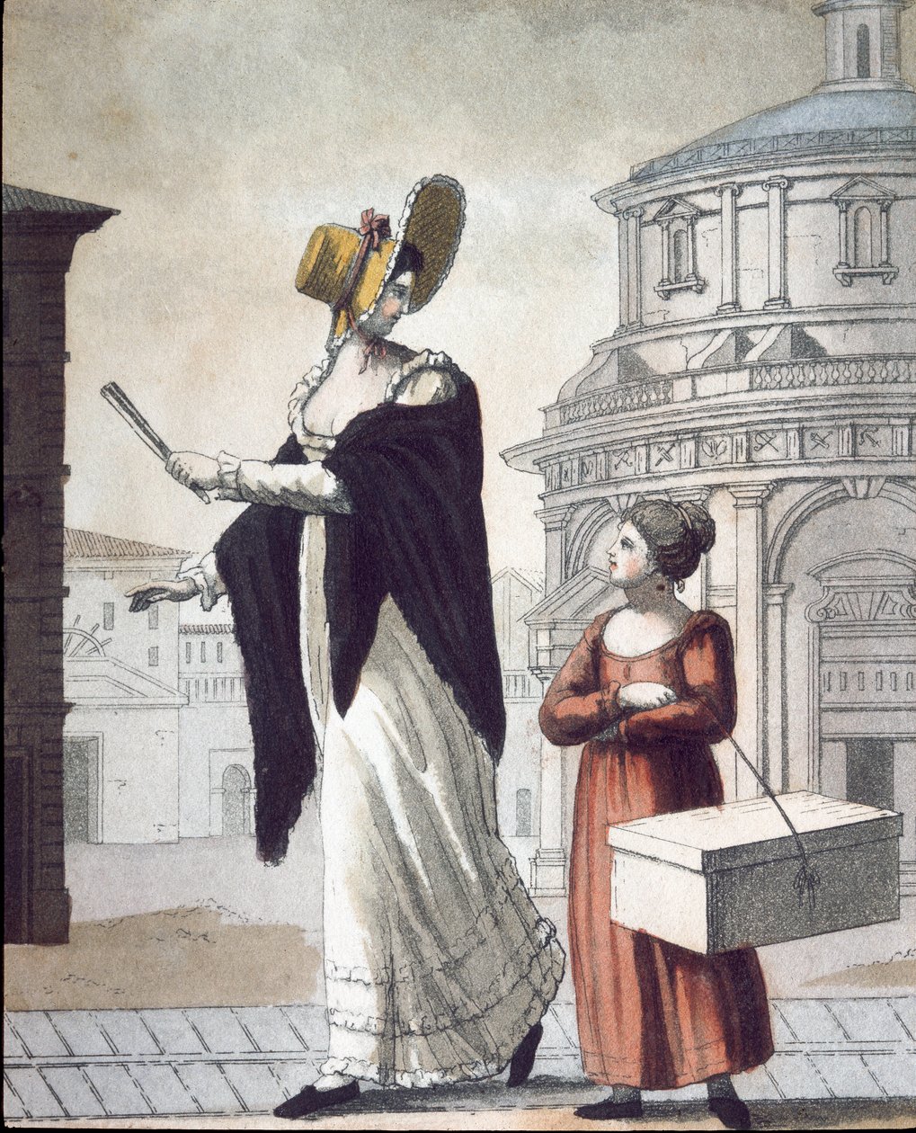 Old Trade: The Modiste and Her Assistant by Unknown artist