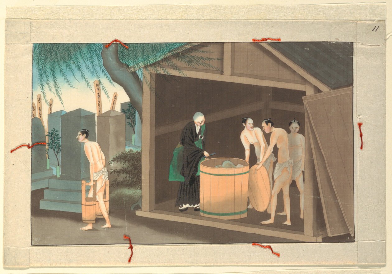 One of Sixteen Scenes of the Death and Burial of a Man by Unknown artist