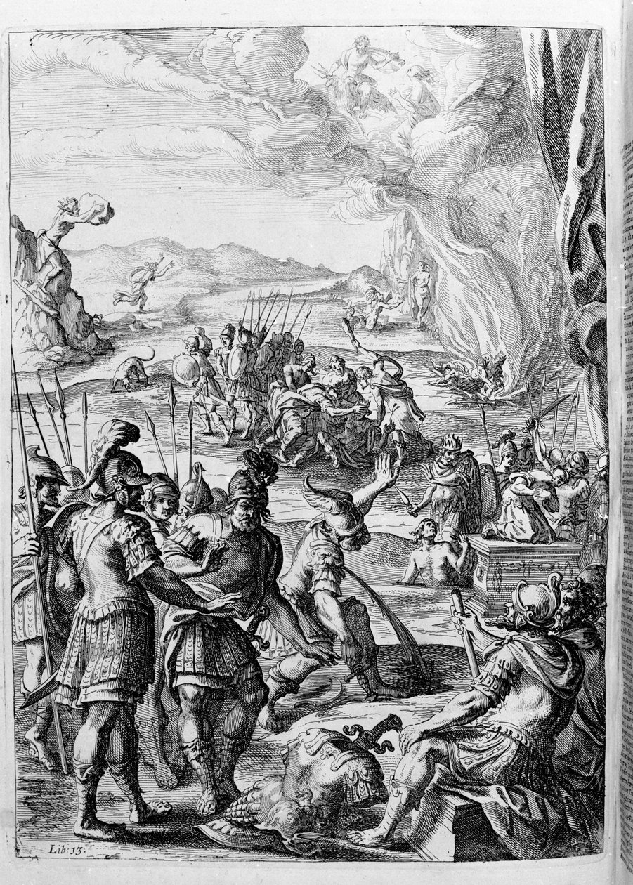 Ovid - illustration for book 15 - note by Thomas Farnaby by Unknown artist