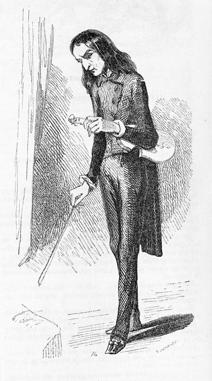 Paganini Nicolo (1782 - 1840), engraving, Italian composer and violinist by Unknown artist