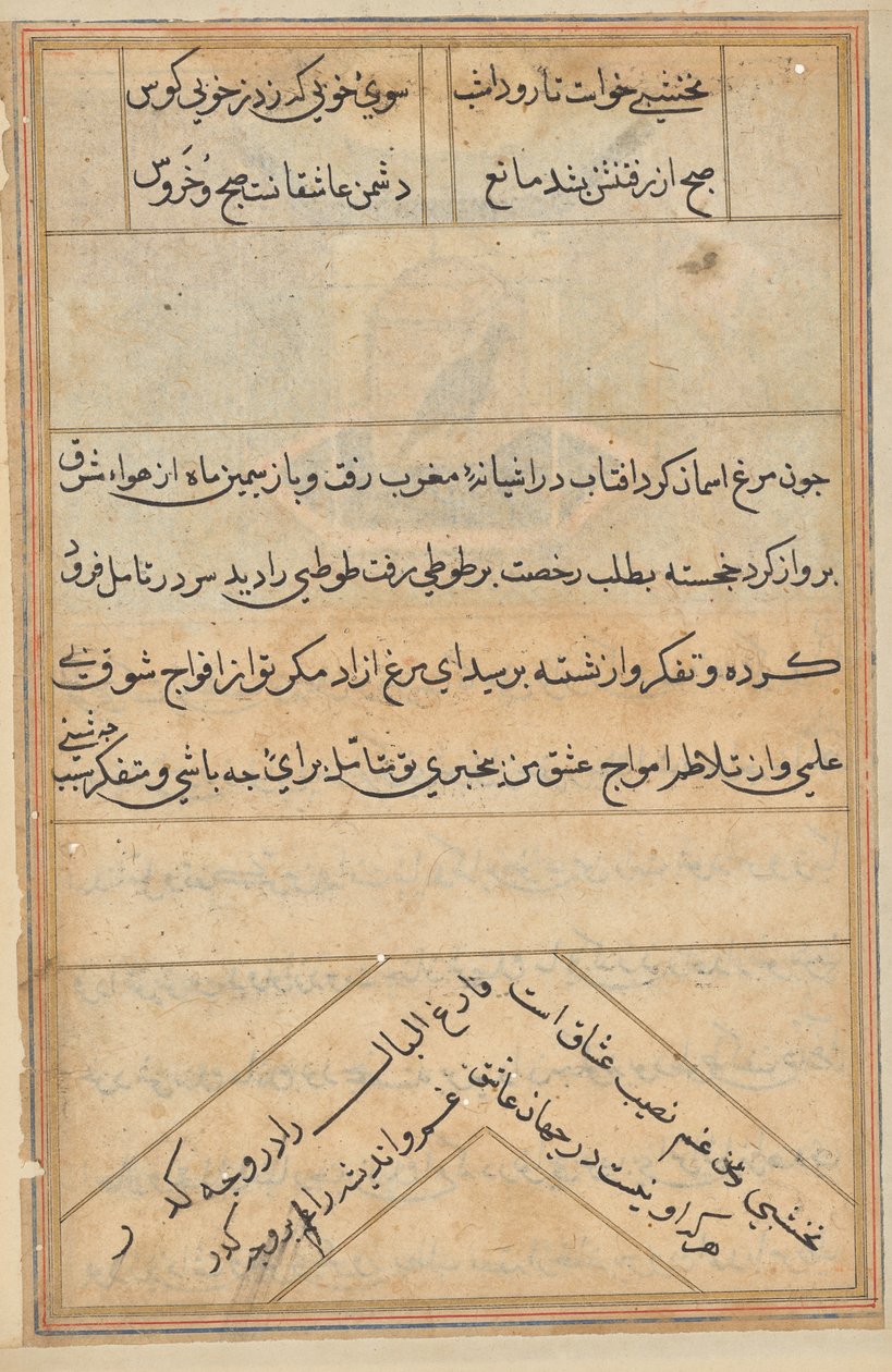 Page from Tales of a Parrot (Tuti-nama): Text Page by Unknown artist
