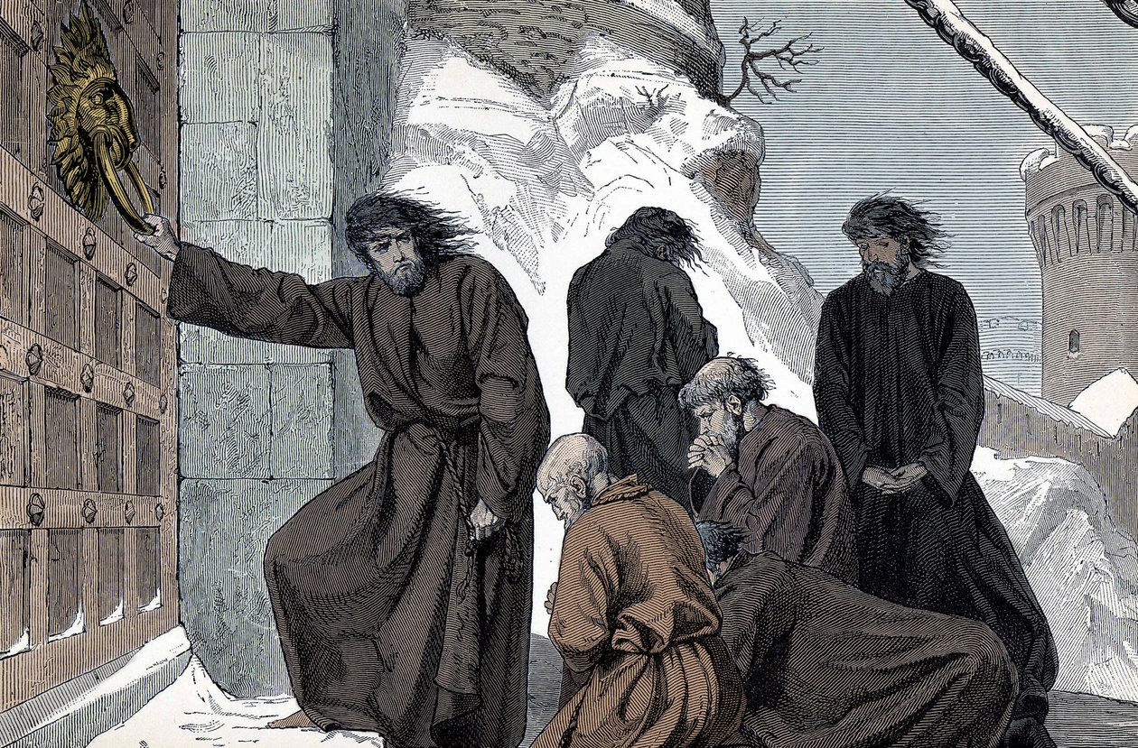 Penance of Henry IV of Germany in Canossa by Unknown artist