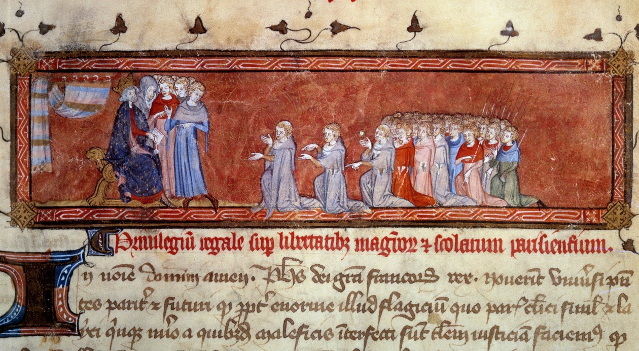 Philippe Auguste (1165 - 1223) handed over the first privilege by Unknown artist