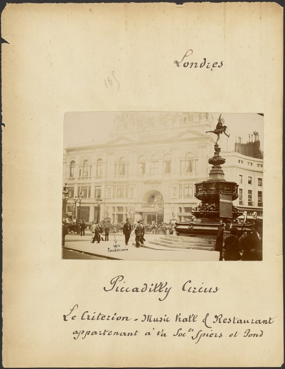 Piccadilly Circus and Criterion Theatre by Unknown artist