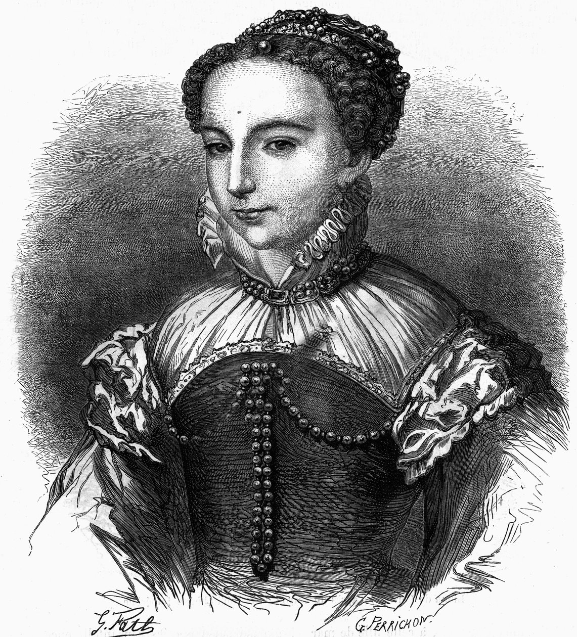 Portrait of Catherine of Medici, Queen of France by Unknown artist
