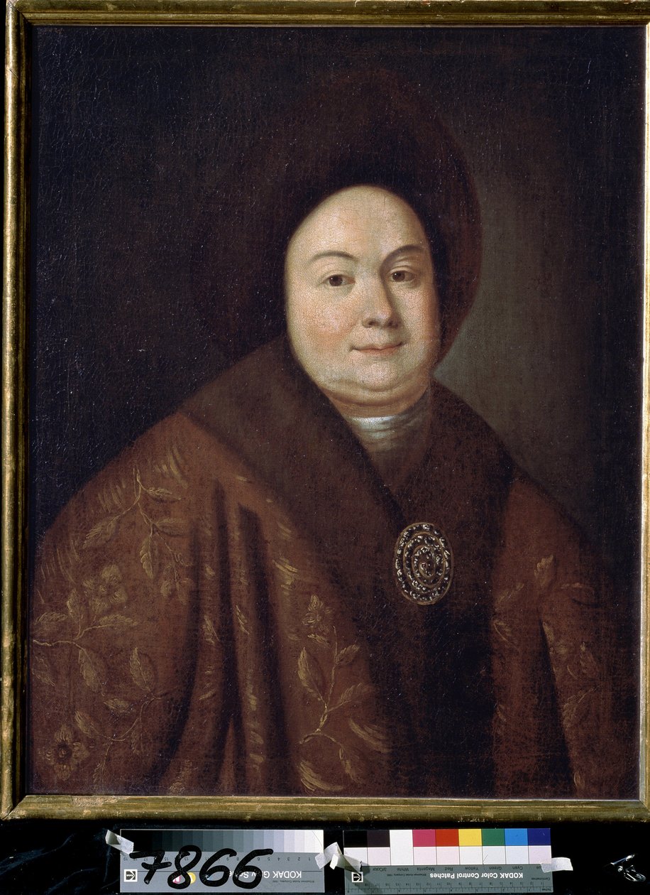 Portrait of the Tsarina Evdokiya Feodorovna Lopukhina, the Wife of Tsar Peter I of Russia by Unknown artist