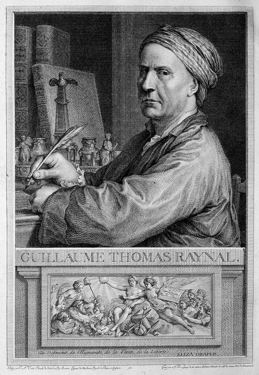 Portrait en frontispiece de Raynal in 