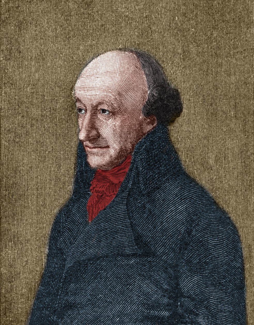 Portrait of Christoph Martin Wieland (1733-1813) German poet, translator and editor. by Unknown artist