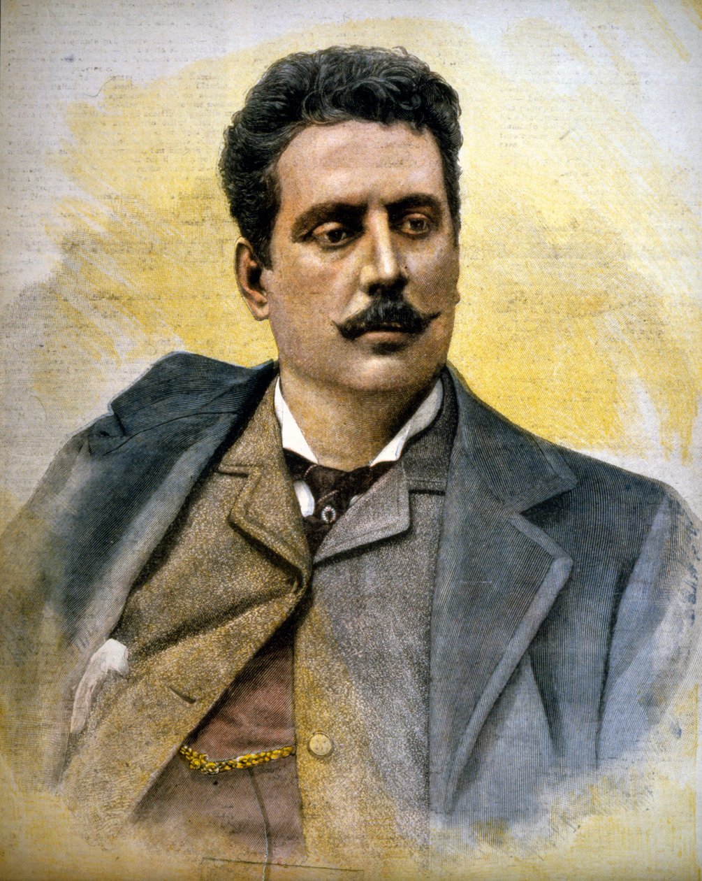 Portrait of Giacomo Puccini (1858-1924), Italian composer. by Unknown artist