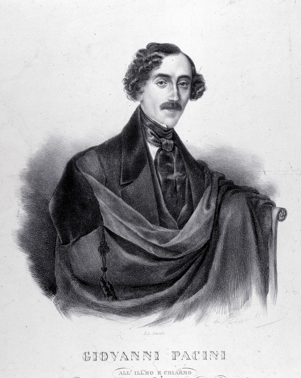 Portrait of Giovanni Pacini, Italian Composer by Unknown artist