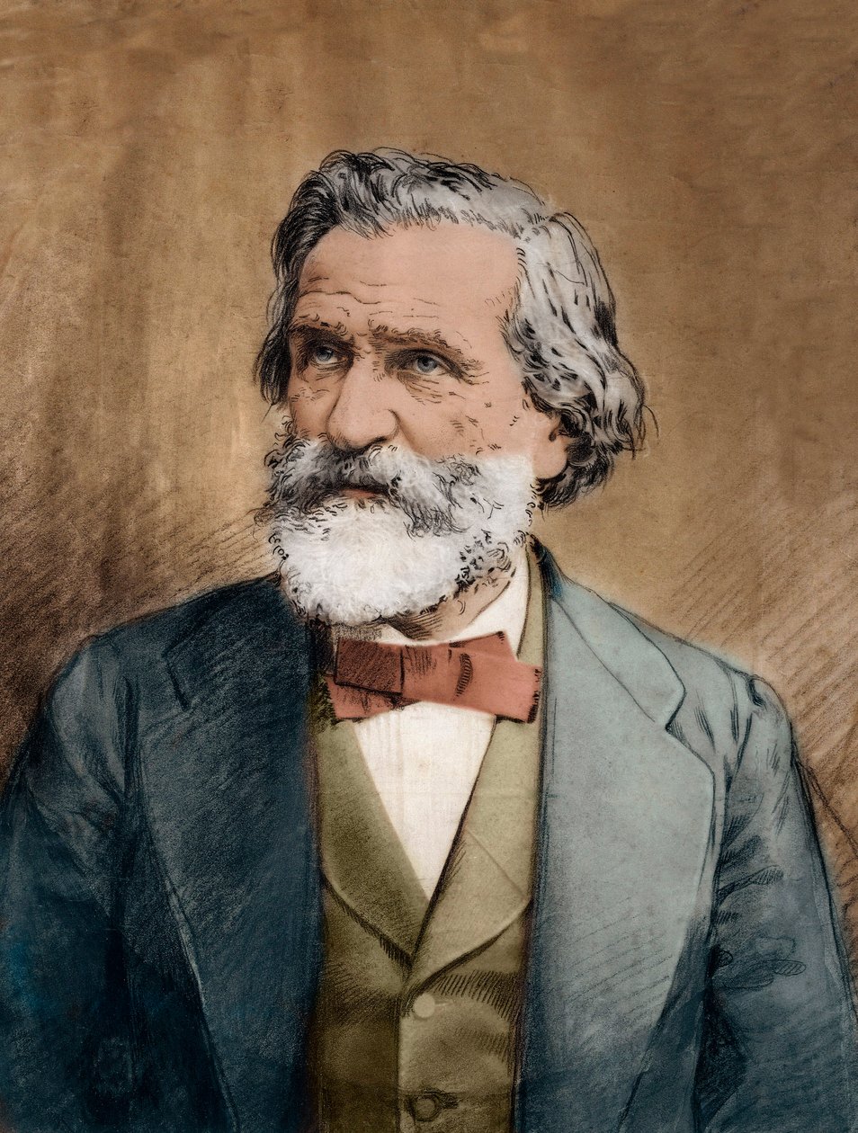 Portrait of Giuseppe Verdi - Portrait of the Italian composer Giuseppe Verdi (1813 - 1901) circa 1887 by Unknown artist