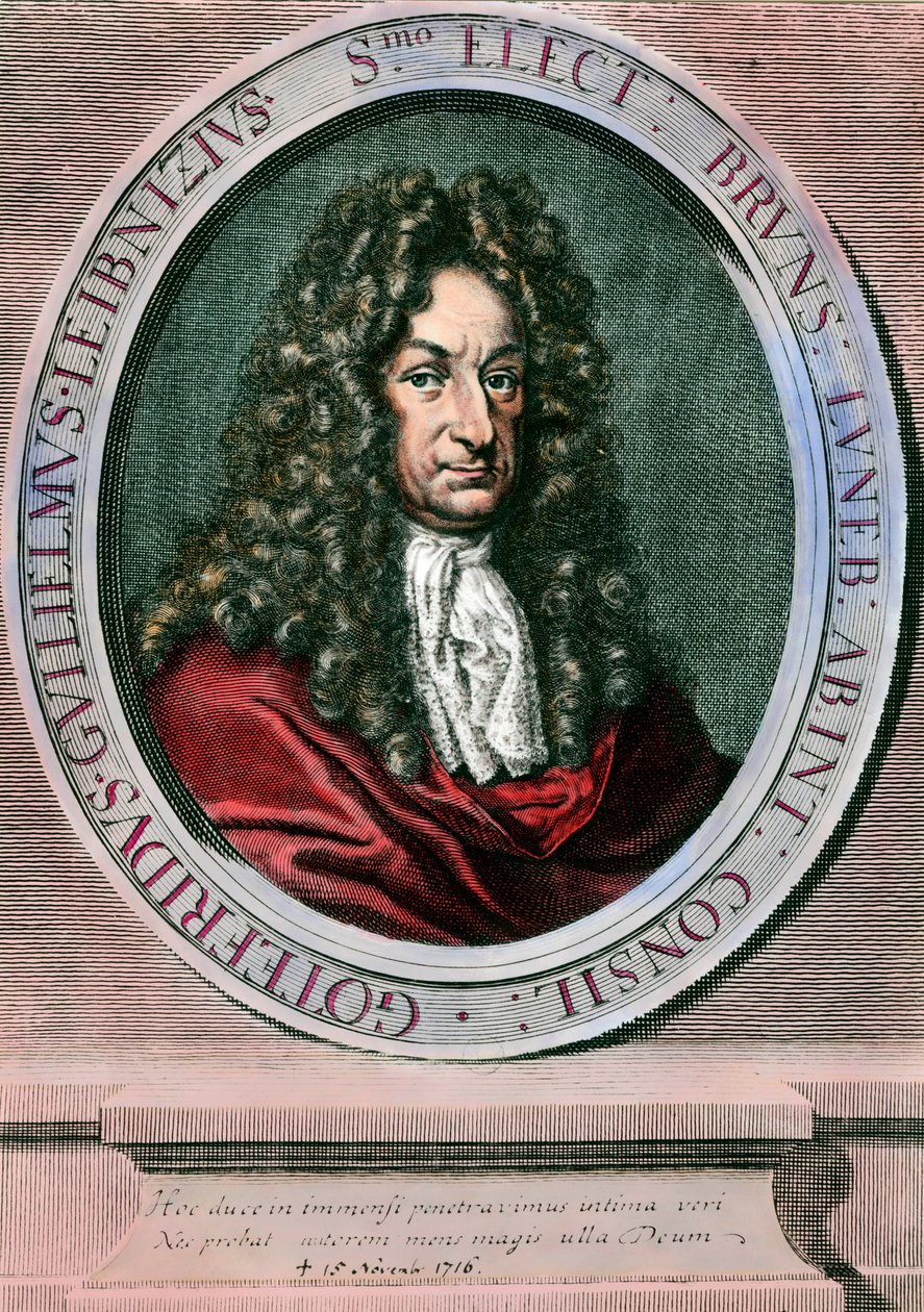 Portrait of Gottfried Wilhelm Leibniz, German philosopher and mathematician by Unknown artist