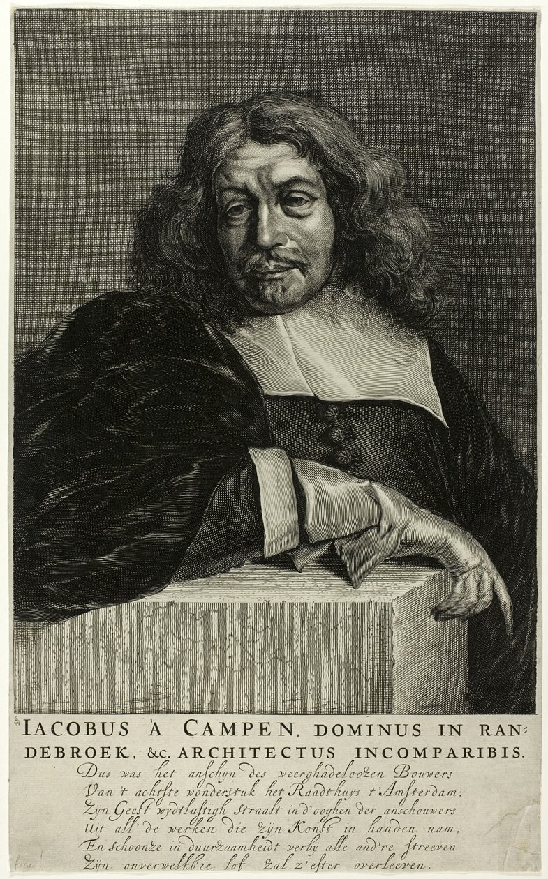Portrait of Jacob van Campen by Unknown artist
