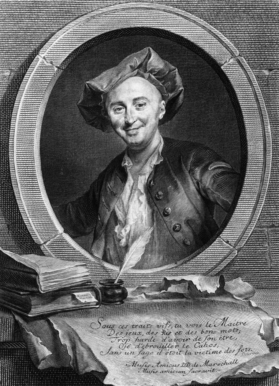 Portrait of Julien Offray de La Mettrie (1709-1751) French physician and philosopher by Unknown artist