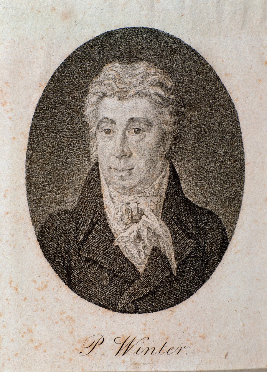 Portrait of Peter Winter by Unknown artist: Fine art print
