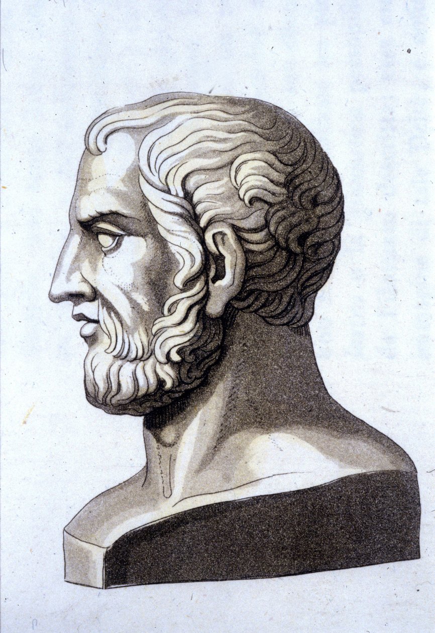 Portrait of Theophrastus (372 BC- 287 BC), Greek philosopher by Unknown artist