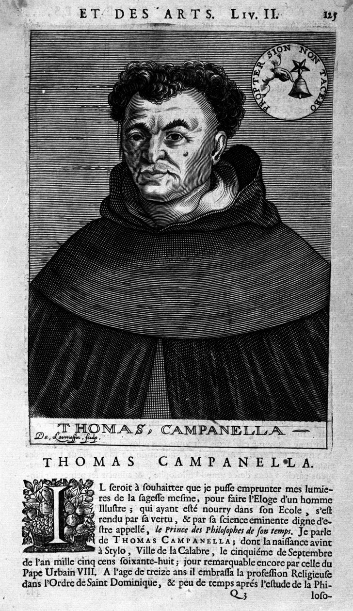 Portrait of the Italian Philosopher Tommaso Campanella (17th Century) by Unknown artist