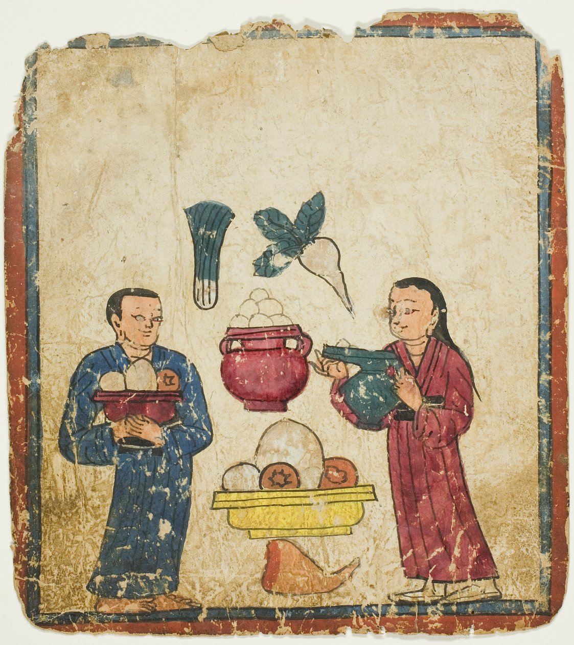Presentation of Offerings, from a Set of Initiation Cards by Unknown artist