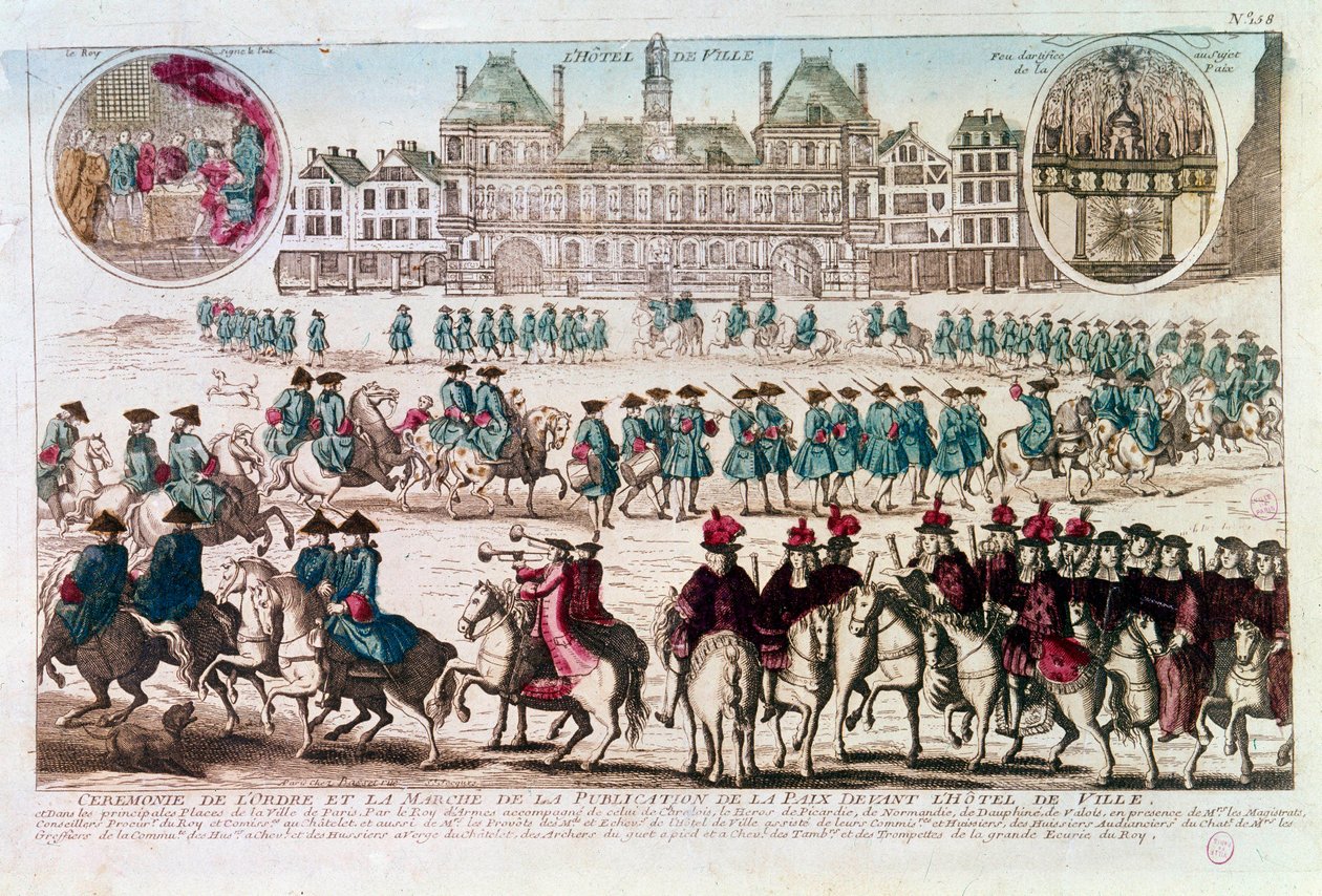 Procession on the Occasion of the Peace Publication Ceremony in Front of the Town Hall by Unknown artist