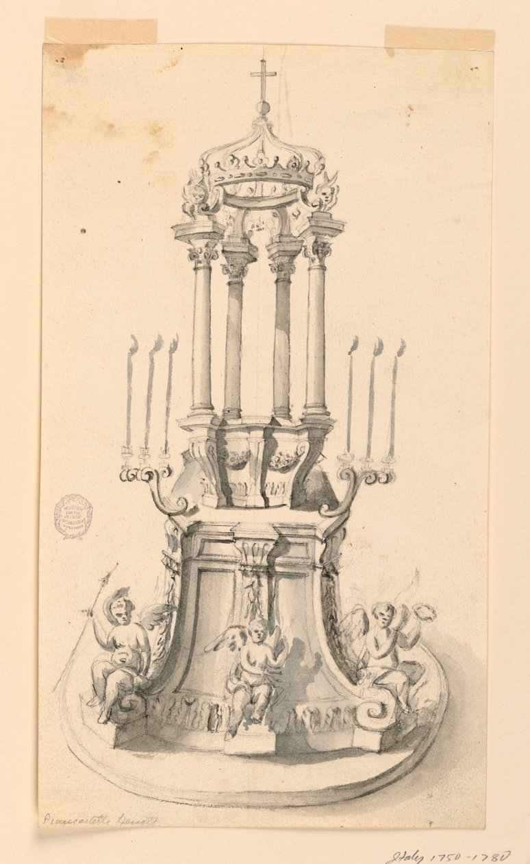 Project: A Scaffolding for the Exhibition of the Host (or of a Relic) by Unknown artist