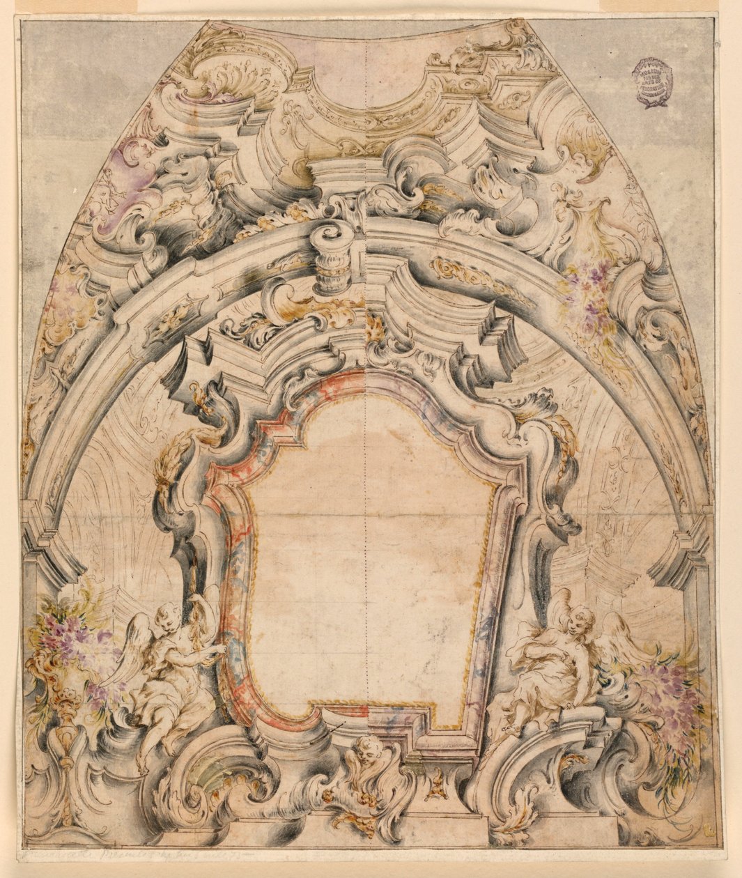 Project for the Painted Decoration of a Dome by Unknown artist