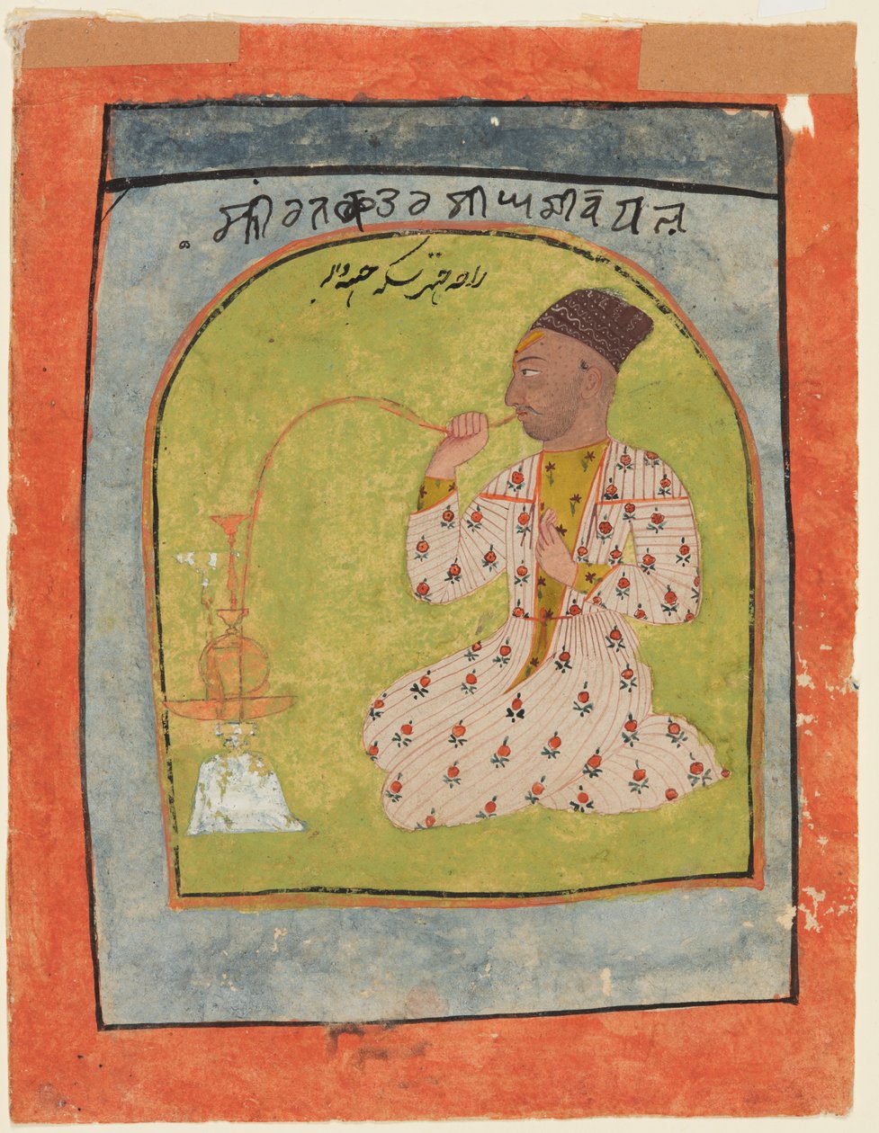 Raja Chattar Singh Smoking by Unknown artist