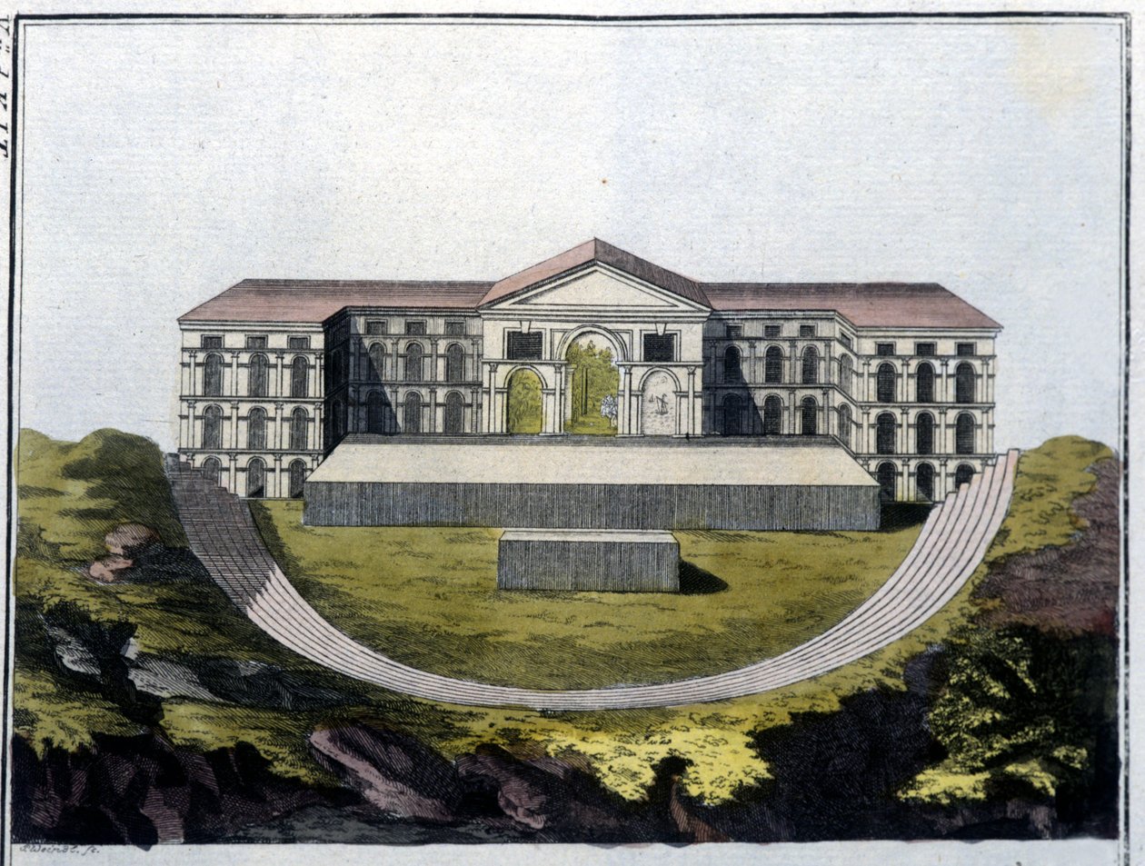 Reconstruction of the Greek Theatre of Bacchus in Athens, from 