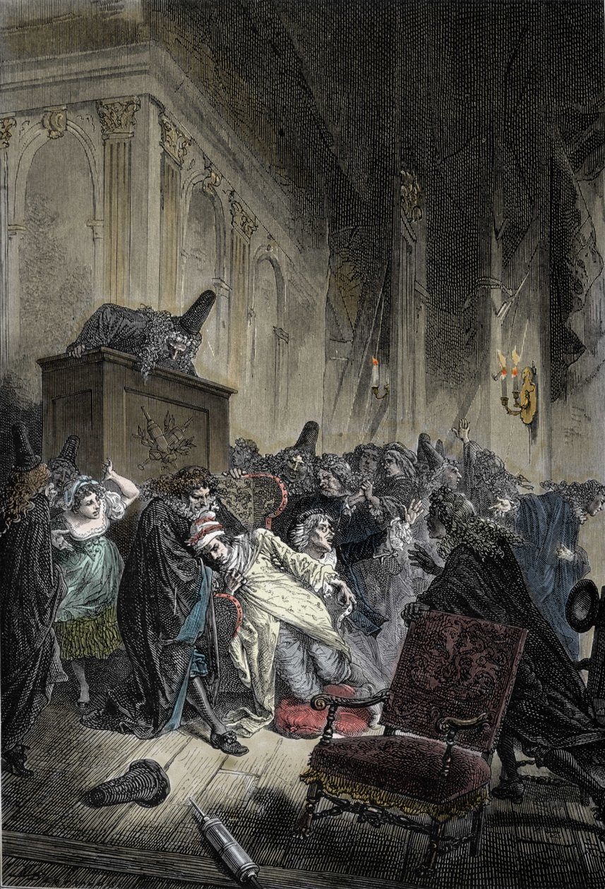 Death of Jean-Baptiste Poquelin, Known as Moliere (1622-1673), During a Performance of 