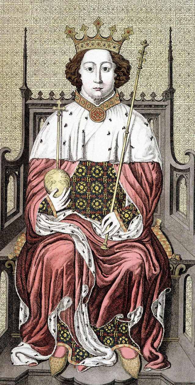 Richard II. (1367-1400). King of England. 18th century engraving