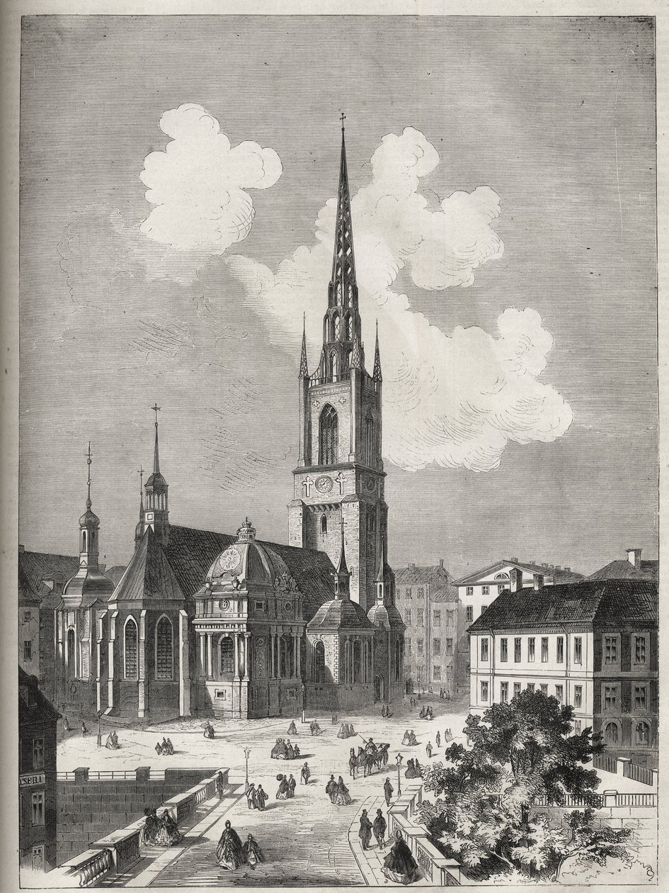Riddarholmen Church in Stockholm by Unknown artist