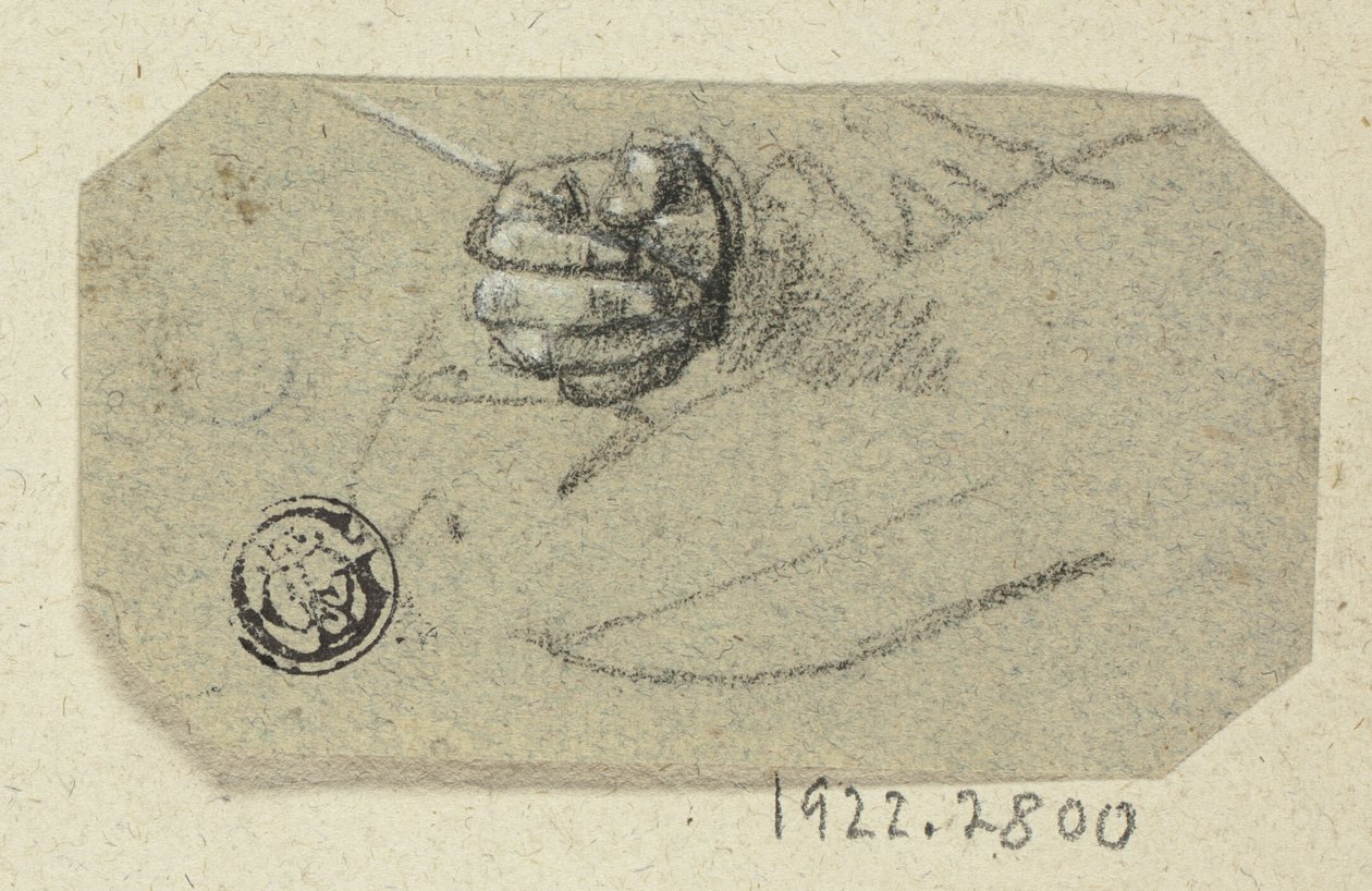 Right Hand Holding Drawing Implement by Unknown artist
